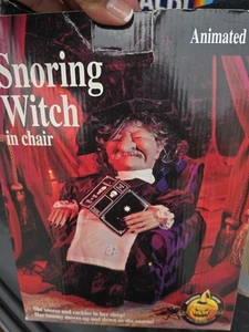 Vintage Gemmy Halloween Factory 10" Schnarchende Hexe Bewegung Sound getestet funktioniert - Bild 1 von 4