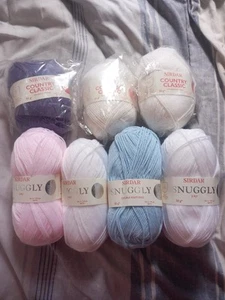 Sirdar Snuggly And Unopened Country Classic Kitting Wool Yarn 3 Ply - Picture 1 of 15