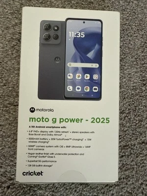 Motorola Moto G Power 5G 2025 128 GB Cricket Inalámbrico Gris Pizarra - Bloqueado Foto 1 de 4
