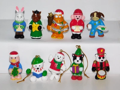 Lot 10 Ganz WEBKINZ PVC Collectible Christmas Toy Figures & Ornaments NO DUPS - Image 1 of 4