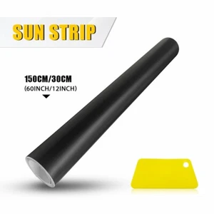 Car Window Sun Visor Strip Tint Film Front UV Shade Windshield DIY Decal Banner - Picture 1 of 18