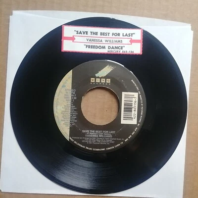 VANESSA WILLIAMS Save The Best For Last 45 7" R&B SOUL Record Vinyl Records - Image 1 of 2