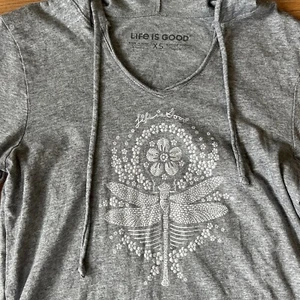 Life Is Good leichter Hoodie XS Libellenmuster - Bild 1 von 7