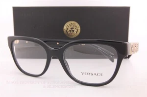 Brand New VERSACE Eyeglass Frames 3338 GB1 Black for Women Size 54mm - Picture 1 of 5