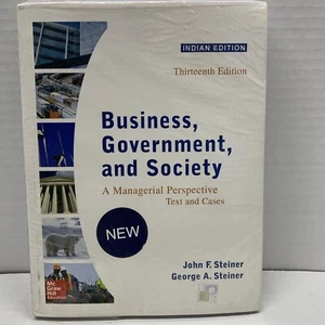 Business Government and Society von Steiner 13. indische Ausgabe Neu! - Bild 1 von 3