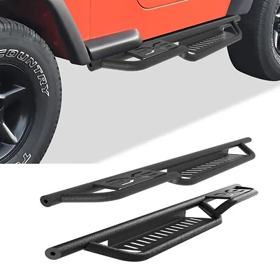 Running Boards for 2007-2018 Jeep Wrangler JK 2 Door Drop Side Steps Nerf Bars - Image 1 of 4