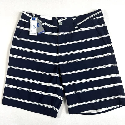 Southern Tide Gulf Shorts Mens 34 Blue White Stripes T3 Tide To Trail NWT - Image 1 of 4