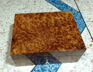 Jewelry wood Box with 6 compartments (23X17.5X9.5CM) , Watch Box, Storage wood B - Picture 1 of 9