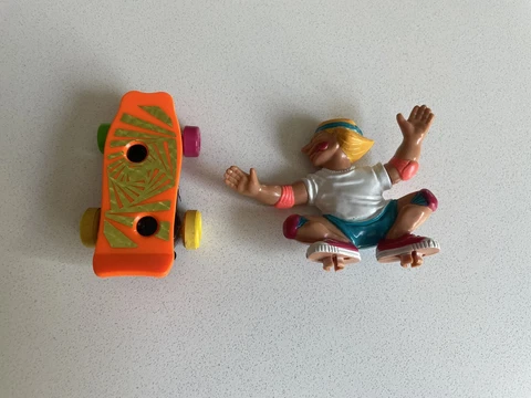 1986 Mattel Skateboard Gang Vintage Ollie McTwist Rev-up Toy Skate Cover