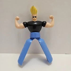 Cartoon Network Johnny Bravo 6" Figure Flexes Muscles 2004 Subway Toy - Picture 1 of 2