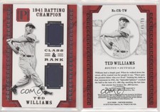 2016 Panini Pantheon Class and Rank /99 Ted Williams #CR-TW HOF