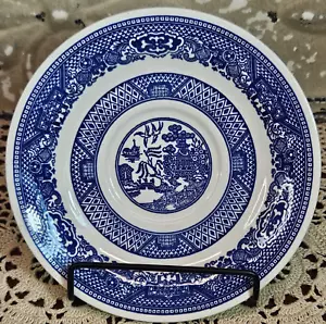 Vintage Blue Willow Porzellan Untertasse Teller 6 Zoll Made in USA Geschirr - Bild 1 von 3