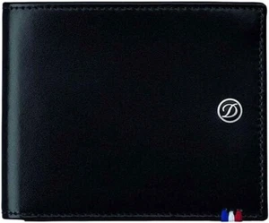 S.T Dupont Wallet Leather With 4 Credit Cards Line D Black 180002 - Picture 1 of 3