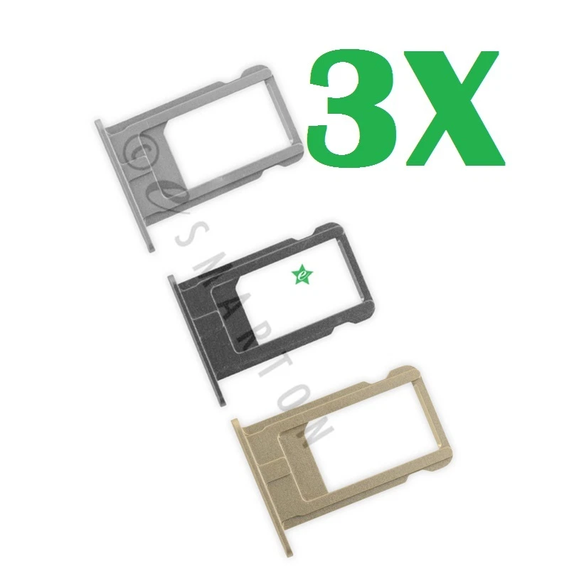 3X iPhone 6 4.7 | iPhone 6 Plus 5.5 Sim Bandeja Nano SIM Bandeja Bandeja de Cartão Peça de Substituição - Imagem 1 de 1