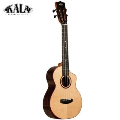 Kala Contour All Solid Spruce Rosewood Cutaway Tenor Ukulele KA-CT-SSRW-TG-C - Image 1 of 4