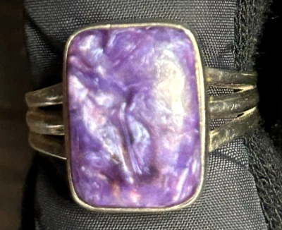 Anillo Charoite Plata .925 Tamaño 7/14.9mm x 11.5mm Foto 1 de 4