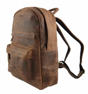 GreenBurry Laptop-Rucksack für 15 Zoll Rind-Leder 45*30*18 cm Notebook-Fach 1691 - Bild 1 von 5