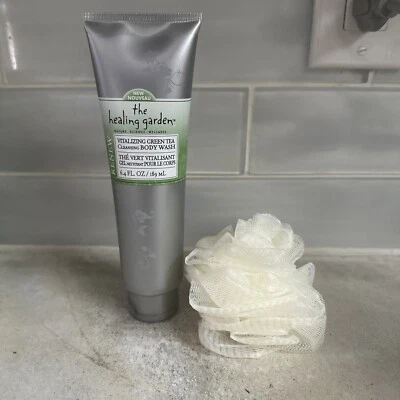 NUEVO Jabón corporal limpiador de té verde vitalizante The Healing Garden 6,4 fl. Oz. Foto 1 de 4