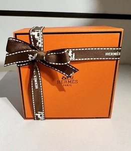 Hermes Gift Boxes NECKLACE BOX ,Ribbon, Paper bag - Picture 1 of 6