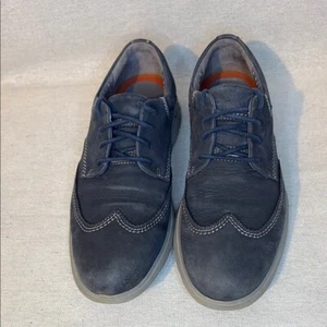 Clarks Hombres Zapatos No Estructurados Oxfords Punta de Ala Estilo 1825 Talla 12.5 Azul Gamuza - Imagen 1 de 7