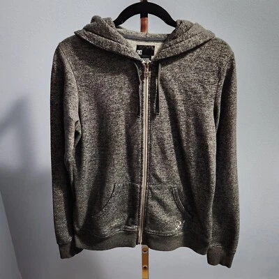 DC Shoes Full Zip Fleece Hoodie Hooded Sweatshirt Gray Women's XL Skateboarding - Image 1 of 4