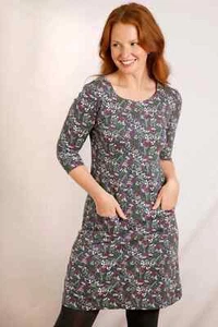TALLAS 8-20, NUEVO WEIRD FISH Vestido Jersey Starshine, Azul Marino - Imagen 1 de 6