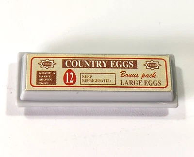 Paquete de bonificación de huevos de campo huevos grandes tamaño miniatura para casa de muñecas Foto 1 de 4