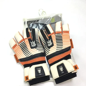 NEW Brine Adult King Frederick 6x6 Soccer Goalkeeper Gloves Size 8 Orange - Picture 1 of 18
