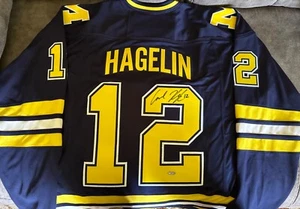 Carl Hagelin signed Reebok jersey Michigan Wolverines Steiner - Picture 1 of 2