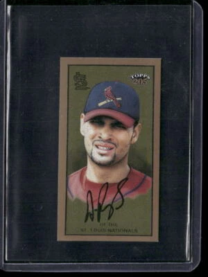 2003 Topps 205 #3a Albert Pujols Drum White Logo - Image 1 of 2