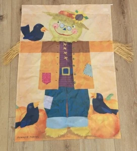 Garden Yard Flag Autumn Fall Scarecrow 40 inches long x 28 inches wide 40x28 - Picture 1 of 3