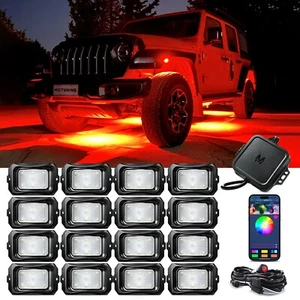 MICTUNING C2 RGBW LED Rock Lights Kit, 8/10/12/16 Pods Underbody Glow Neon Lamps - Picture 1 of 72