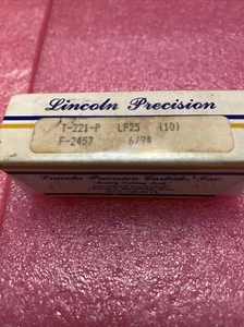 Inserti in carburo di precisione Lincoln T-221-P lotto di nove - Foto 1 di 6