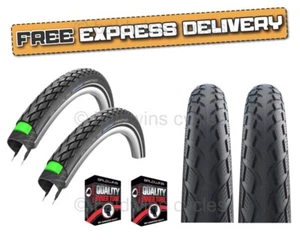 SCHWALBE MARATHON 27 x 1 1/4 Greenguard Traditional Vintage Bike TYRE s TUBE s - Picture 1 of 17