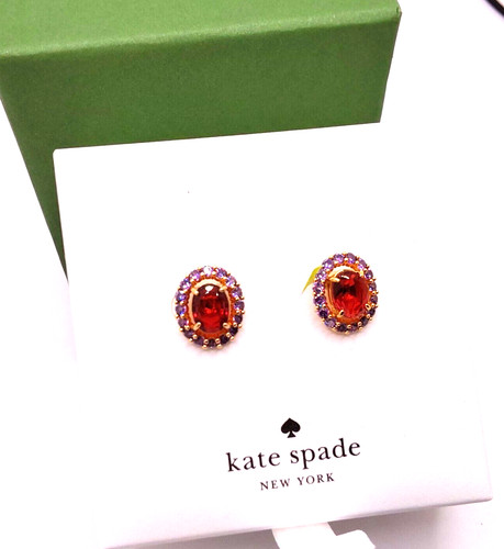 Orecchini Kate Spade New York 'Victoria' tono oro abbaglianti multicolore rosso