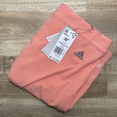 Pantalones Cortos de Golf Adidas Cross Hatch SH Performance Para Hombre 30 Naranja 9" Entrepierna Foto 1 de 4