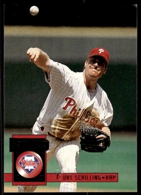 1994 Donruss Baseball Card Curt Schilling Philadelphia Phillies #577 - Image 1 of 2