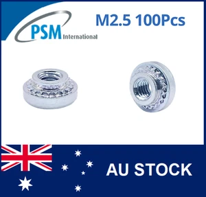 SELF CLINCHING NUT M2.5-2 STEEL ZINC PLATED (1.4+) PSM PSM2.52Z X100 - Bild 1 von 4
