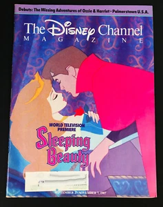 Disney Channel Magazine -Sleeping Beauty TV Premiere & Ozzie & Harriet Sept 1987 - Picture 1 of 1