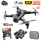 Drone RG108 RC GPS 5G WIFI FPV 8K HD double caméra selfie intelligent follow quadricoptère