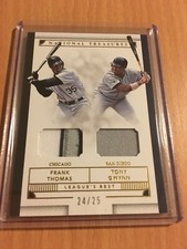 2016 National Treasures Frank Thomas & Tony Gwynn GU Dual Relics /25