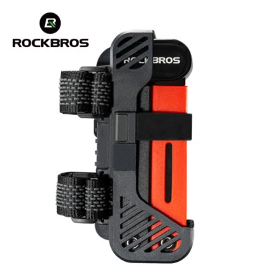 ROCKBROS Bike Folding Lock Heavy Duty Lock Anti-theft Portable &Mounting Bracket - Image 1 of 4