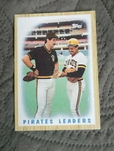 1987 Topps Pittsburgh Pirates Baseball Card #131 Sid Bream/Tony Pena - Picture 1 of 2