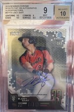 2019 Bowman Chrome Scouts 100 Joey Bart Superfractor BGS 9/10 Autograph 1 Of 1✅