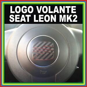 1x VOLANTE SEAT LEON MK2 1P1 -PEGATINA VINILO STICKER DECAL COCHE CAR RALLY