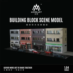 Diorama 1/64 auto garage modello città layout strada costruzione scena esposizione modello - Foto 1 di 32