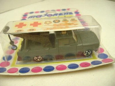 MAJORETTE SUPER SINGLES MILITARY ARMY WRECKER TOW TRUCK W/DECALS NEW ON CARD - Image 1 of 4