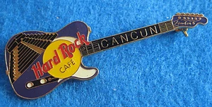 EMAILLE CANCUN MEXIKANISCHE MAYA ALTE PYRAMIDE TELECASTER GITARRE Hard Rock Cafe PIN - Bild 1 von 1