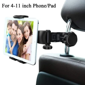 Universal Car Back Seat Headrest Phone Holder Mount for iPad Tablet iPhone 4-11" - Picture 1 of 8