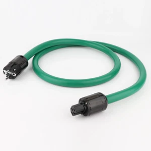 HIFI POWER CABLE Audio C15 Power Cord Supply Mains US/EU Plug IEC 320 Connectors - Bild 1 von 7